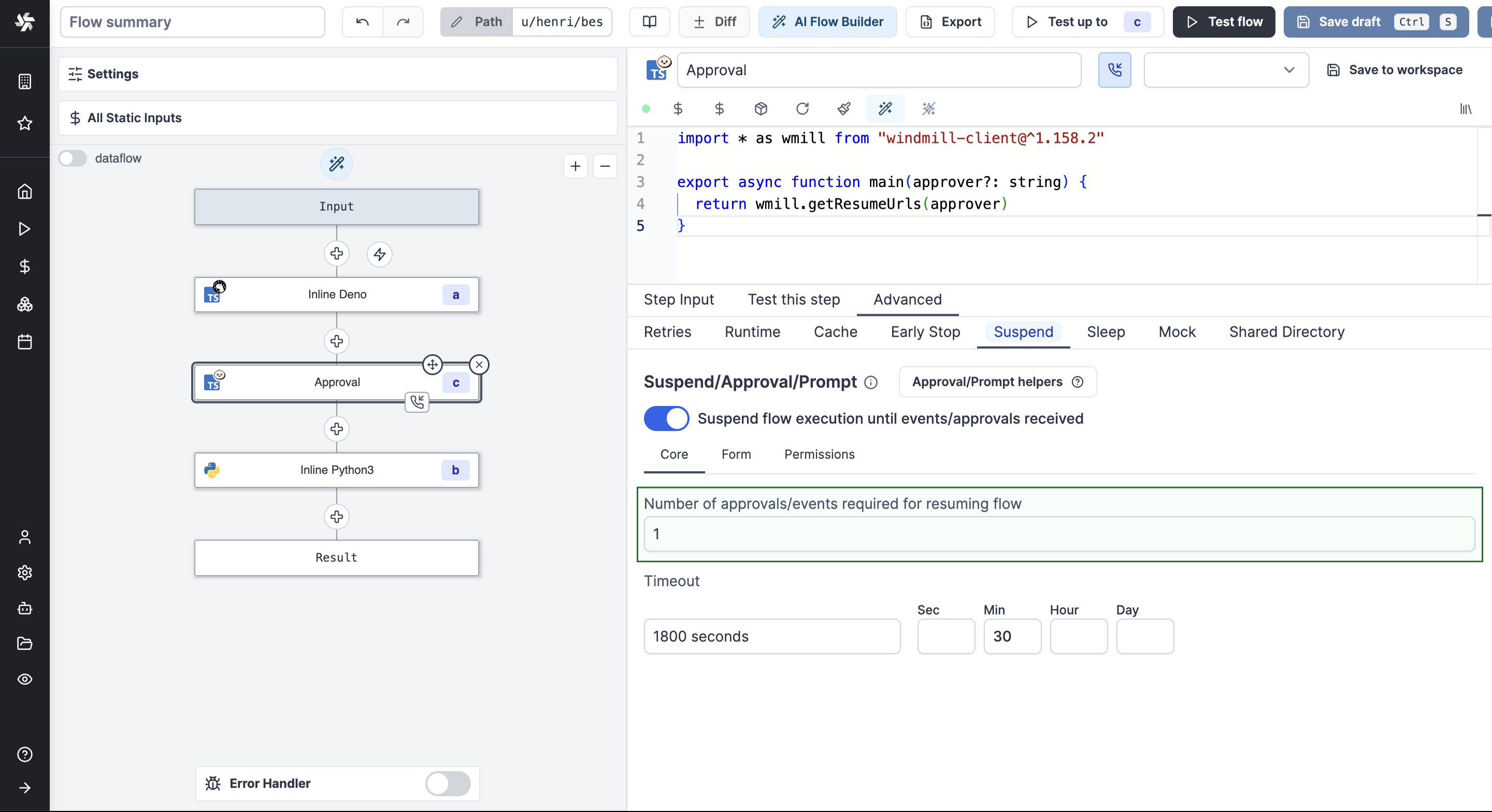 Required approvals Required approvals